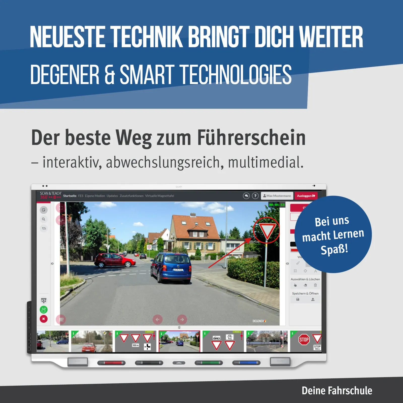 Smartboard im Theorieunterricht